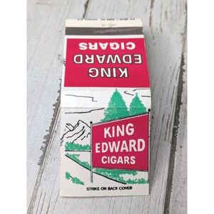 Vintage Matchbook Cover King Edward Cigars‎ America's Largest Selling Cigar